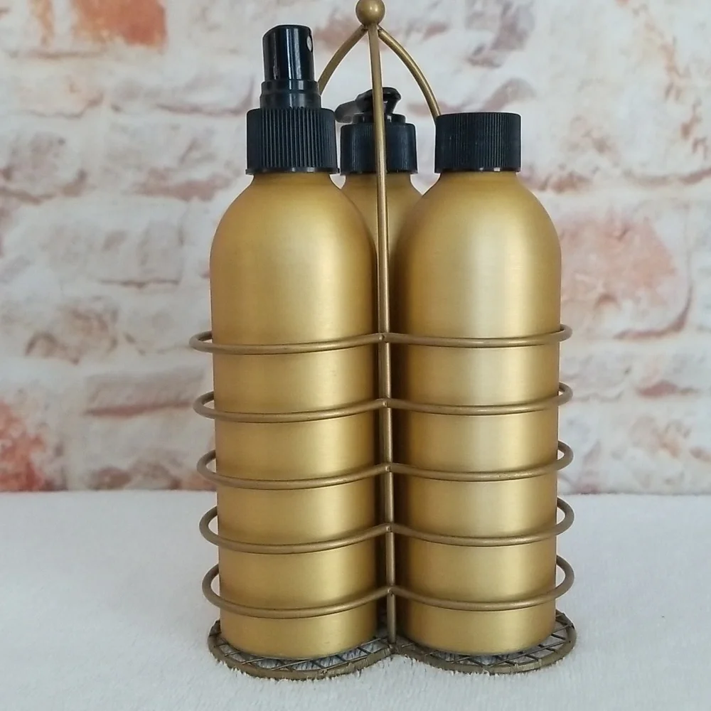 NWOT Bathroom Organizer Canister Storage Set (3)